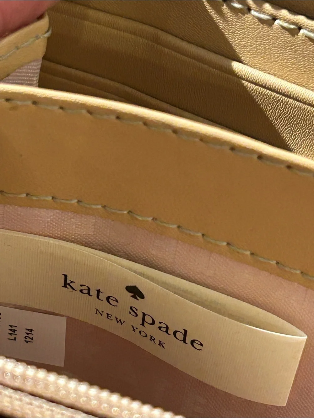 NWT Kate Spade NEDA Zipper Wallet / Organizer in Mint Green with Goldtone Plaque
